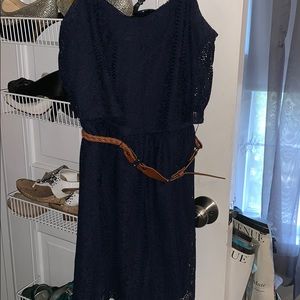 Navy blue lace dress 💙